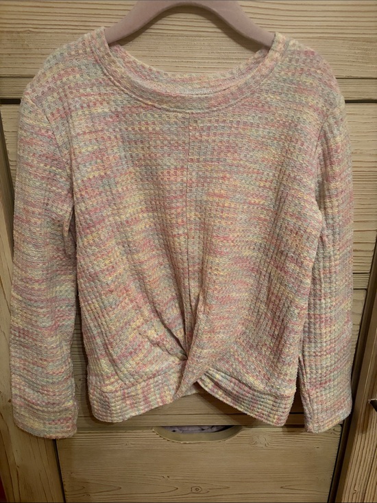 jumping beans Other - jumping beans Pastel Multi-Color Knit Twist Front Sweater